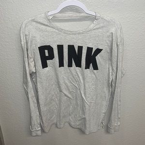 Gray Long sleeve by PINK open back style!